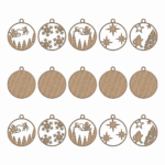 bombki warstwowe laser