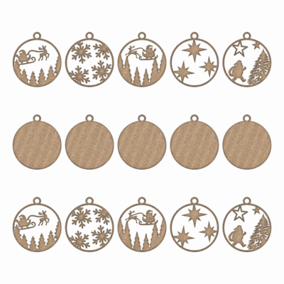 bombki warstwowe laser