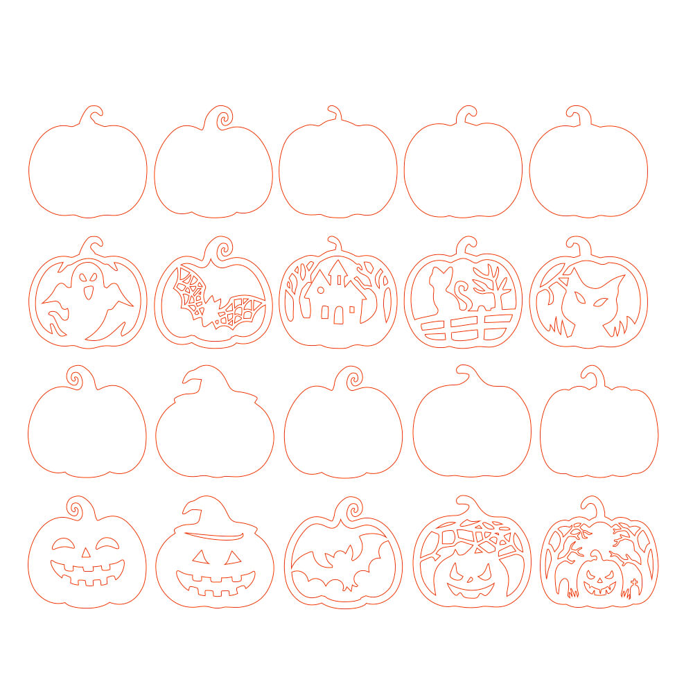 dynia halloween svg dxf