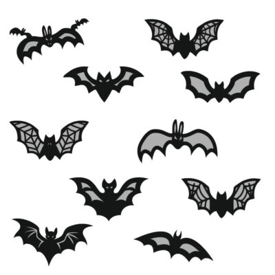 halloween nietoperz svg