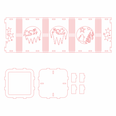 plik svg lampion mikołaj