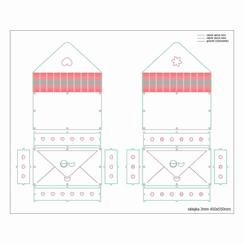 walentynki gotowy plik wektorowy