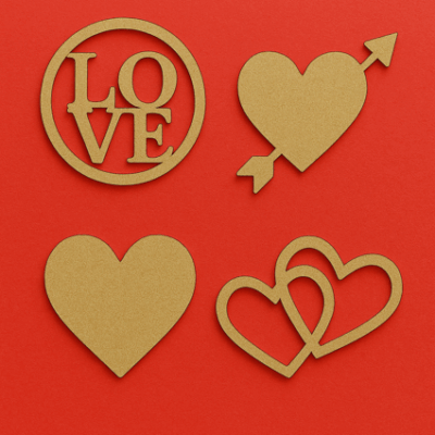 WALENTYNKI - gotowe pliki svg do pobrania